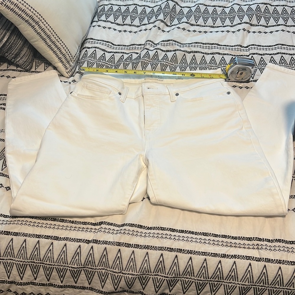 White lucky jeans